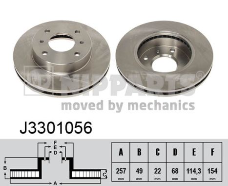 Disc frana NIPPARTS J3301056