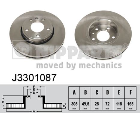 Disc frana NIPPARTS J3301087