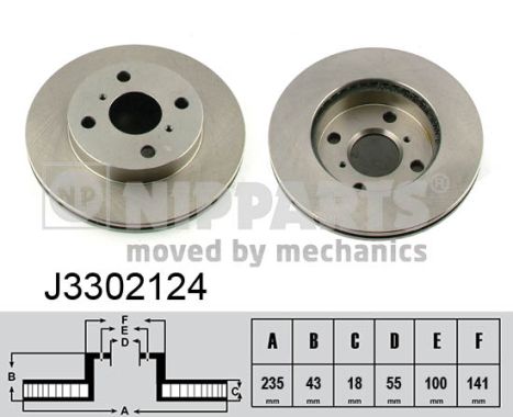 Disc frana NIPPARTS J3302124