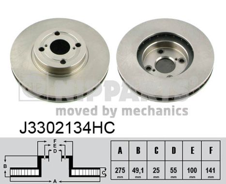 Disc frana NIPPARTS J3302134HC