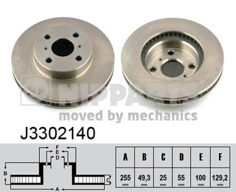 Disc frana NIPPARTS J3302140