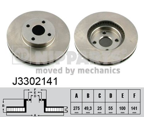 Disc frana NIPPARTS J3302141