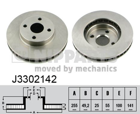 Disc frana NIPPARTS J3302142