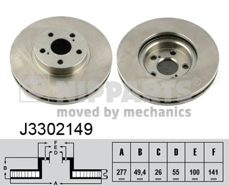 Disc frana NIPPARTS J3302149