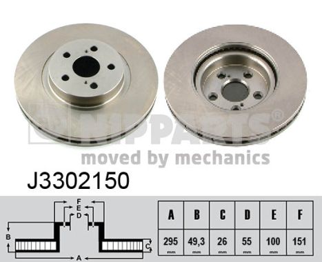 Disc frana NIPPARTS J3302150