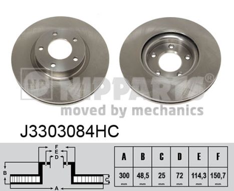 Disc frana NIPPARTS J3303084HC