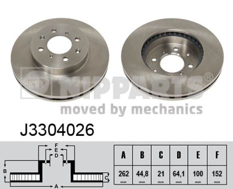 Disc frana NIPPARTS J3304026