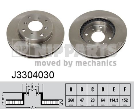 Disc frana NIPPARTS J3304030