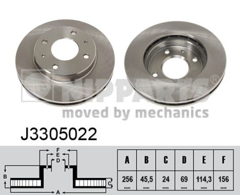 Disc frana NIPPARTS J3305022