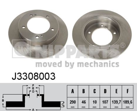 Disc frana NIPPARTS J3308003