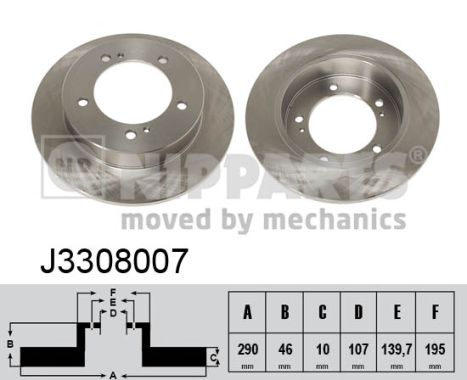 Disc frana NIPPARTS J3308007