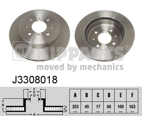 Disc frana NIPPARTS J3308018
