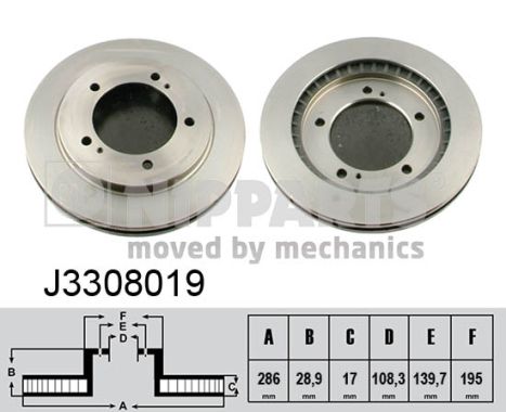 Disc frana NIPPARTS J3308019