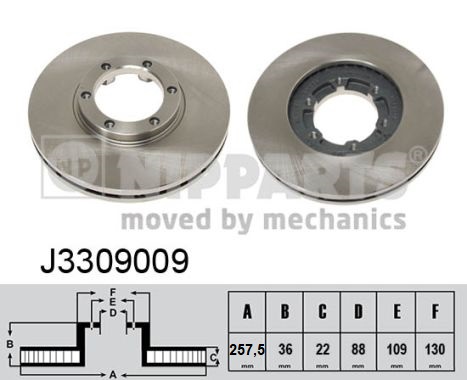 Disc frana NIPPARTS J3309009