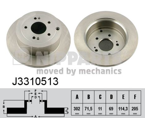 Disc frana NIPPARTS J3310513
