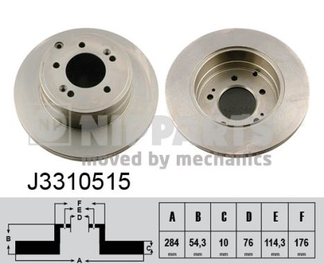 Disc frana NIPPARTS J3310515