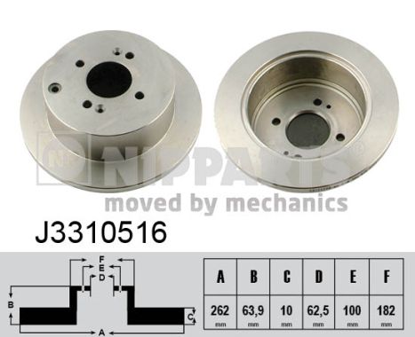 Disc frana NIPPARTS J3310516