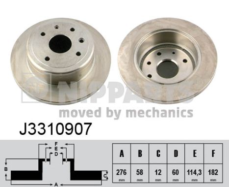 Disc frana NIPPARTS J3310907