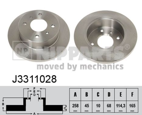 Disc frana NIPPARTS J3311028
