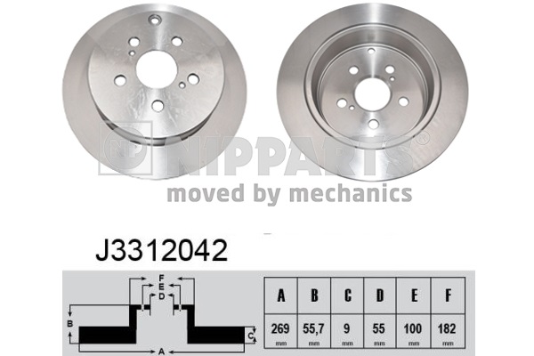 Disc frana NIPPARTS J3312042