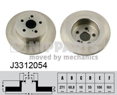 Disc frana NIPPARTS J3312054
