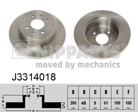Disc frana NIPPARTS J3314018