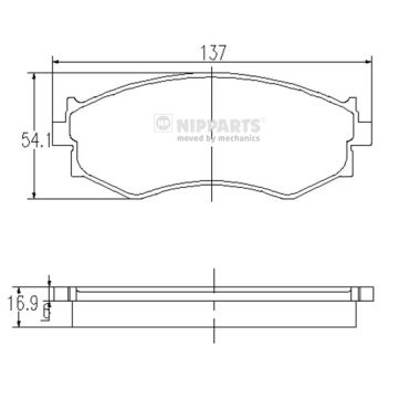 Placute frana NIPPARTS J3601042
