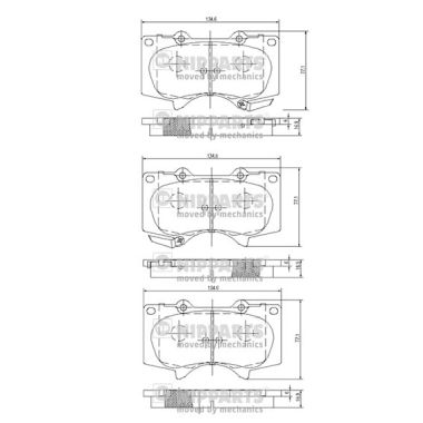 Placute frana NIPPARTS J3602109