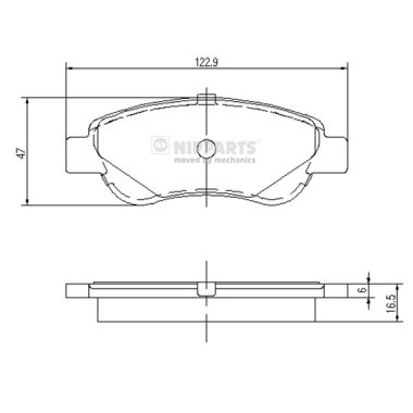 Placute frana NIPPARTS J3602122