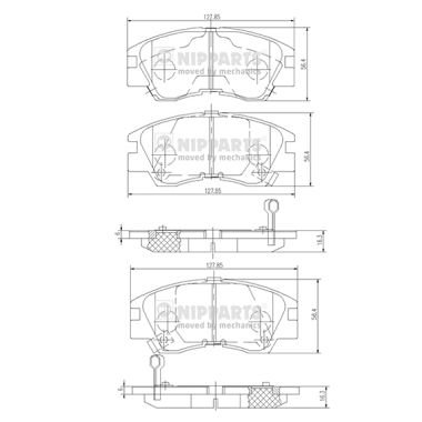 Placute frana NIPPARTS J3605027