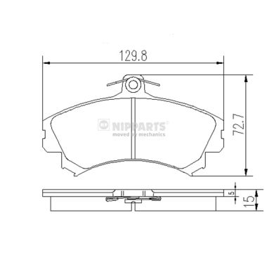 Placute frana NIPPARTS J3605036
