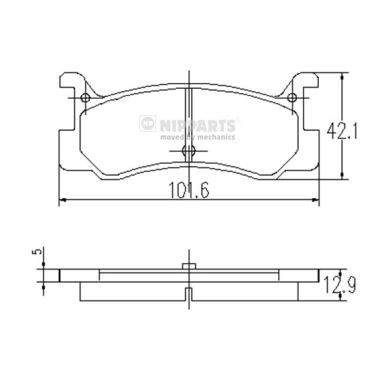 Placute frana NIPPARTS J3613003