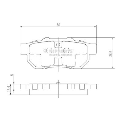Placute frana NIPPARTS J3614007