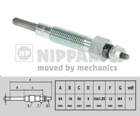Bujie incandescenta NIPPARTS J5711012