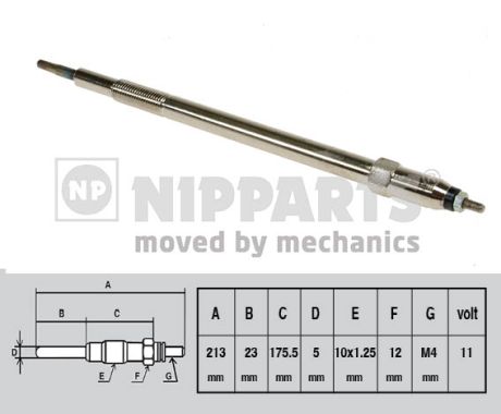Bujie incandescenta NIPPARTS J5711027