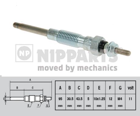 Bujie incandescenta NIPPARTS J5712018