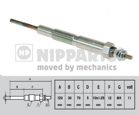 Bujie incandescenta NIPPARTS J5713010