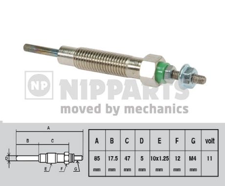 Bujie incandescenta NIPPARTS J5715004