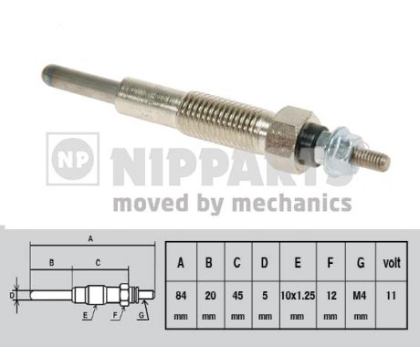 Bujie incandescenta NIPPARTS J5715008