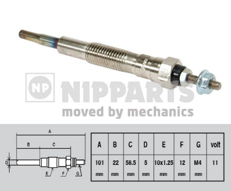 Bujie incandescenta NIPPARTS J5718000