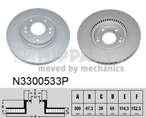 Disc frana NIPPARTS N3300533P