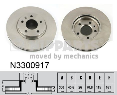 Disc frana NIPPARTS N3300917