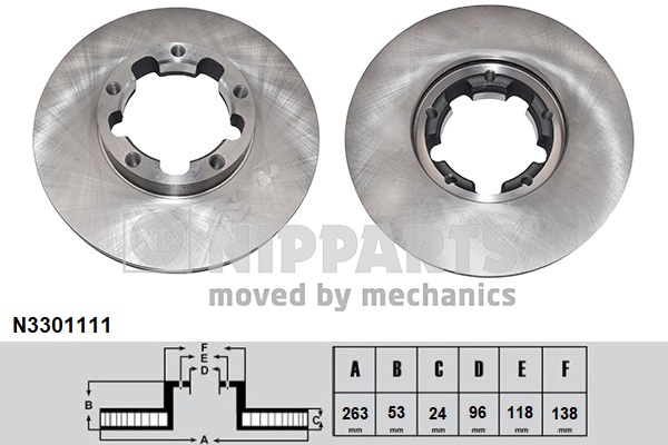 Disc frana NIPPARTS N3301111