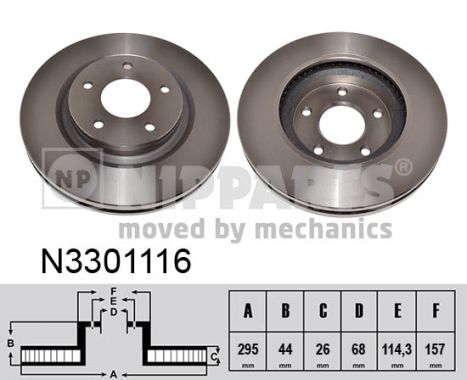 Disc frana NIPPARTS N3301116