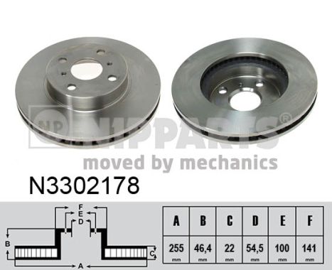 Disc frana NIPPARTS N3302178