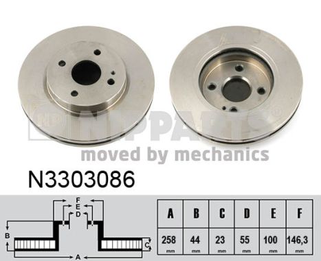 Disc frana NIPPARTS N3303086