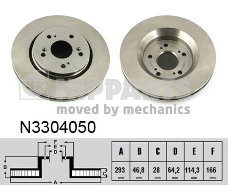 Disc frana NIPPARTS N3304050