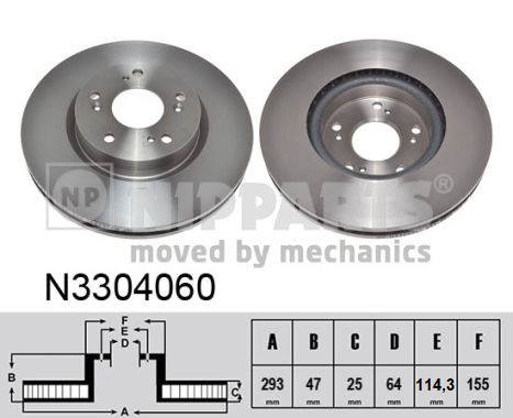 Disc frana NIPPARTS N3304060