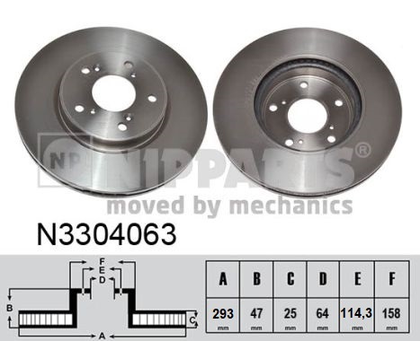 Disc frana NIPPARTS N3304063