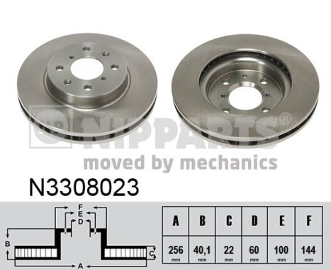 Disc frana NIPPARTS N3308023